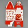 Box the team "Love message" 9 x 11 x 9 cm