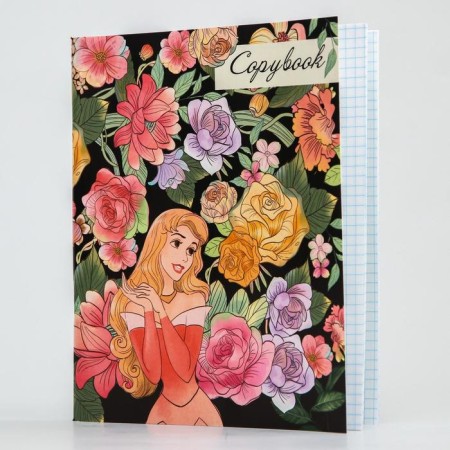 Notebook 48 sheets in a cage, cardboard cover "Princess"-2