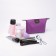 Lightning cosmetic bag, lilac color