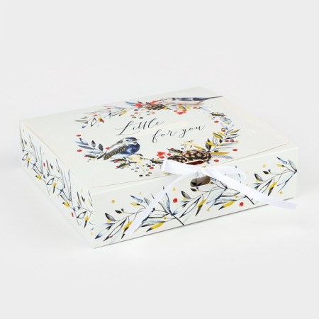 Folding Gift Box "Magic New Year", 20 x 18 x 5 cm, without tape, New Year-3