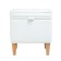 Ebi Puf, 400x400x420, white leatherette