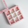 Box for sweets, confectionery packaging, 9 cells, Beautiful 14.5 x 14.5 x 3.5 cm