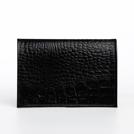 Cover for passport, black color-1