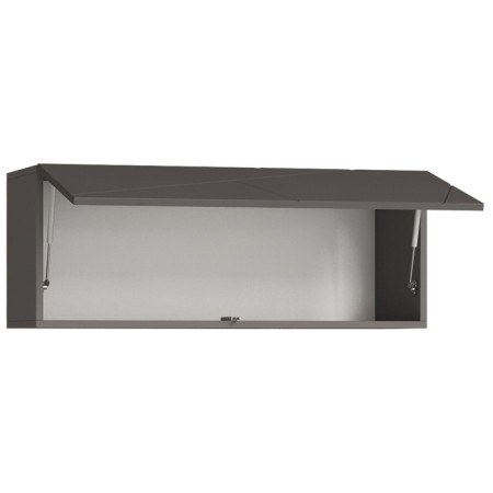 Sherlock hinged cabinet, 902 × 314 × 350 mm, 1 door, chipple grace graphite / MDF graphite-1