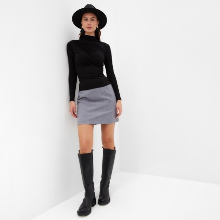 Women's Skirt Mini Mist, R.M, Gray-1