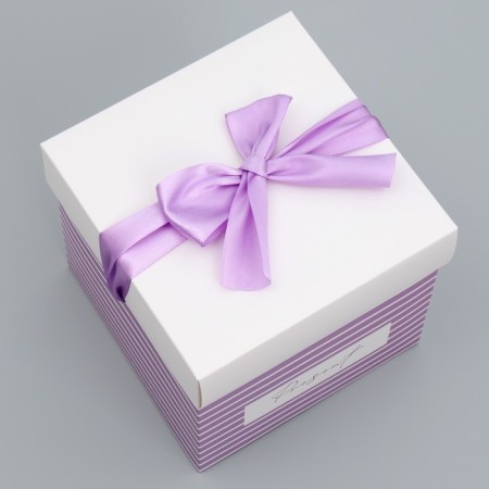 Gift folding box, packaging, "Present", 15 x 15 x 15 cm-2