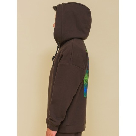 Sweatshirt for boys, height 86 cm, chocolate color-8