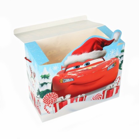 Package-Korobok, New Year's "On New Year! Only forward", 40 x31 x 18 cm, cars-4