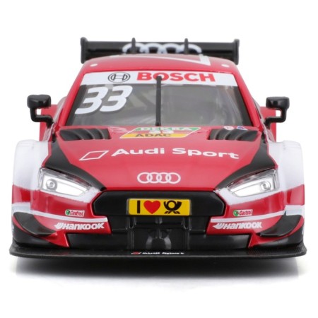 Racing machine BBURAGO AUDI SPORT RS 5 DTM 2018, DIE-CAST, 1:32, Red color-9