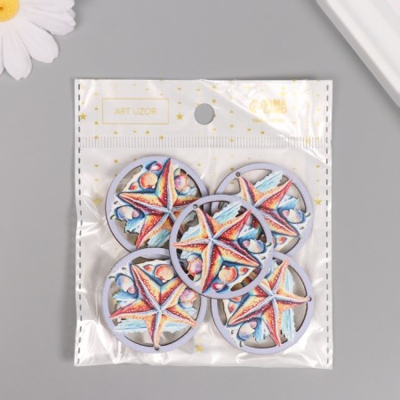 Decor for creativity Tree "Sea Star" 4x4x0.3 cm-3