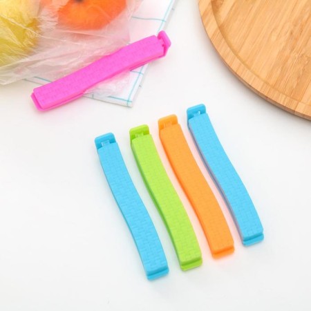 Clamps for a package, 11 cm, 5 pcs, color mix-2