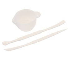 Set for creativity, silicone glass, spoon, wand 