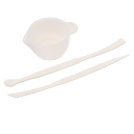 Set for creativity, silicone glass, spoon, wand "style"