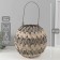 Climber Plastic for 1 candle "zigzag strips" gray-beige 13x27x25 cm