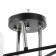 Alandi chandelier 6he27 40W Black-chromium 62x62x28 cm