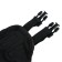A mask for a horse with a limiter of vision, black