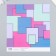 Scrapbooking paper "Bright geometry" density 180 g 15.5x17 cm