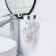 Holder for toothbrushes and paste on Velcro of the share, 12.5 × 11.5 × 11 cm, the color is transparent