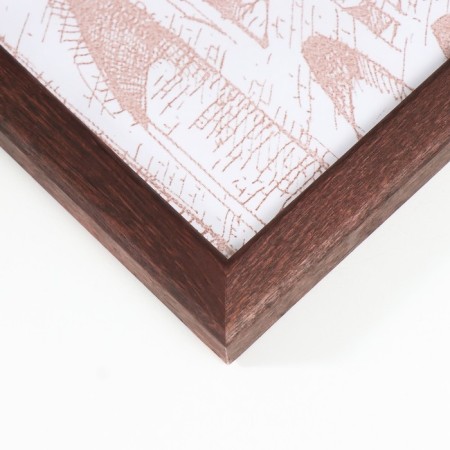 Photo frame pine С14 01/6 wenge 30x30 cm (plastic screen)-1