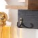Hooks decorative wood with a shelf "love. House" 22x3x30.5 cm