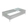 Glocked bed, 195 × 100 × 34 cm, Greengo