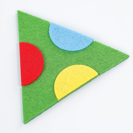 Accounts from felt “puzzle. Trimino "-5