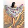 Pareo and beach rug "colors of flowers", d = 150 cm