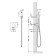 Timo Briana 7189/00sm bideter, built -in, with hygienic shower, chrome