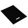 Polyethylene package with a cut handle, black 30-40 cm, 70 μm