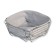 Bread 21 × 21 × 11cm, metal/textiles, gray