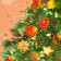 Package Gift New Year Laminated "Big Tree", 23 x 17.8 x 9.8 cm.