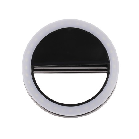LED ring lamp for Luazon AKS-03, from batteries, 3 modes, black-5