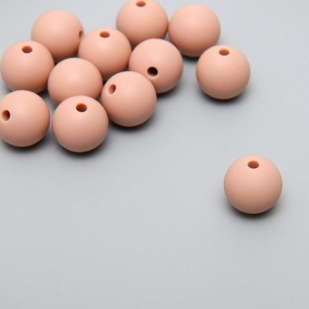 Busina silicone "round" soft beige d = 1.2 cm