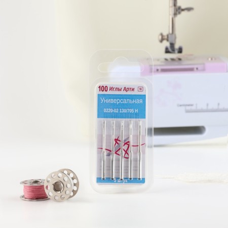 Needles for household sewing machines, universal, No. 100, 5 pcs-4