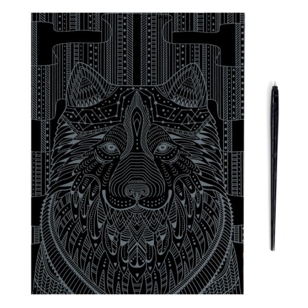 Antistress engraving with the effect of silver "True Dog"-2