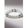 Bracelet Pearl "Bride" with rhinestones, ball No. 8.12, white color, d = 5.5 cm