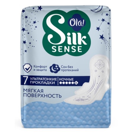 Women's gaskets OLA! Silk Sense Ultra Night, Ultratonic, 7 pcs