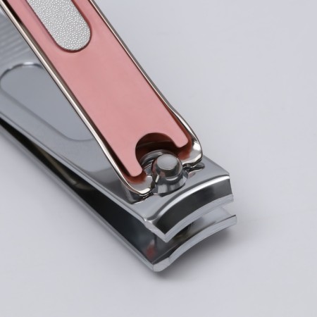 Pedicator's nippers, with a file, 8 cm, packing 12 pcs in a box, color mix-3