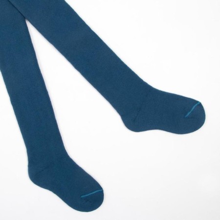 Pantyhose children's terry, jeans color, height 122-128 cm-3