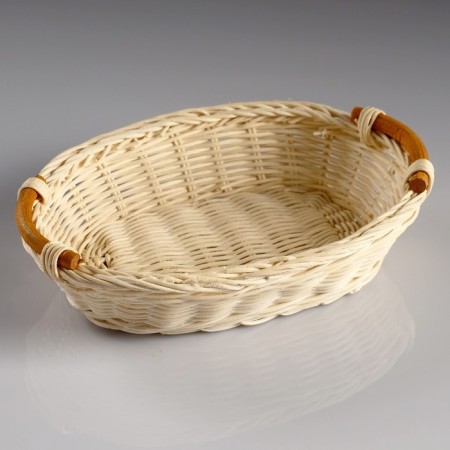 Basket with handles, 16 × 23 × 5 cm, rattan-6