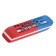 Lastik Faber-Castell rubber 7070, 50 x 18 x 8, two-sided for pencils and ink, red-blue