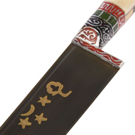 Pchak Sharkhon, bone handle (Erma), Garda with an engraving-4
