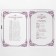 The folder for the certificate of marriage "purple wedding", A4