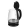 Electric kettle Red Skykettle RK-G210S, glass, 1.7 l, 2200 watts, black