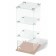 Desktop window, 2 shelves, 300 × 300 × 700, chipboard, glass color Book light