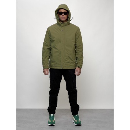 Male spring jacket, size 48, green color-11