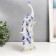 Souvenir Ceramics "Pavlin on a tree" Blue with gold 29x12x7.3 cm