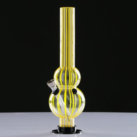 Bong, H-26 cm, "2 balls", acrylic, mix