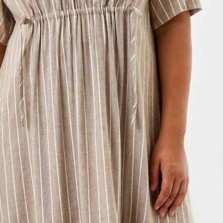 Women's dress on the wrapper Mist Plus-Size, size 50, beige color-3