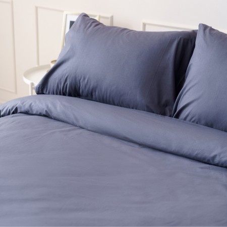 Ideason 1.5P SCHOOKS set (under 145x215cm, naval 50x70cm 2pcs) Poplin 130g/m, HL100%-3